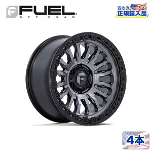 【FUEL OFFROAD (フューエルオフロード) 正規代理店】17インチホイール 4本セットFC857 RINCON 17×8.5 5H 127 -1 CB71.5MATTE GUNMETAL W/ M-BLACK LIP(マットガンメタル/マットブラックリップ)汎用/FC857AB17855001N
