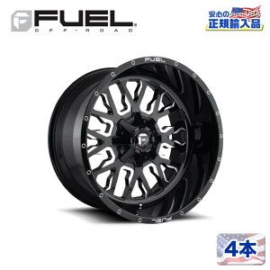 �yFUEL OFFROAD (�t���[�G���I�t���[�h) ���K�㗝�X�z22�C���`�z�C�[�� 4�{�Z�b�gD611 STROKE 22×7 4H 137 +13 CB132GLOSS BLACK MILLED(�O���X�u���b�N�~���h)�ėp/D6112270A644