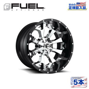 yFUEL OFFROAD (t[GIt[h) K㗝Xz20C`zC[ 5{ZbgD246 ASSAULT 20×10 8H 165.1 -18 CB125.1CHROME PLATED GLOSS BLACK LIP(N[bL/OXubNbv)ėp/D24620008247
