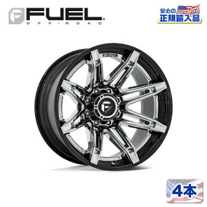 yFUEL OFFROAD (t[GIt[h) K㗝Xz20C`zC[ 4{ZbgFC401 BRAWL 20×10 8H 165.1 -18 CB125.1CHROME W/ GLOSS BLACK LIP(N[/OXubNbv)ėp/FC401PB20108018N