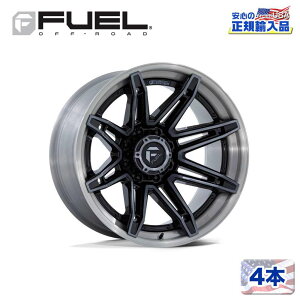 【FUEL OFFROAD (フューエルオフロード) 正規代理店】20インチホイール 4本セットFC401 BRAWL 20×10 8H 170 -18 CB125.1GLOSS BLACK BRUSHED DARK TINT(グロスブラックブラッシュド ダークティント)汎用/FC401BT20108718N
