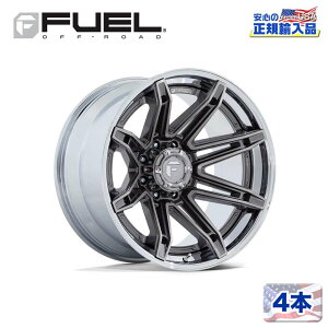 yFUEL OFFROAD (t[GIt[h) K㗝Xz22C`zC[ 4{ZbgFC401 BRAWL 22×10 8H 165.1 -18 CB125.1PLATINUM W/ CHROME LIP(v`i/N[bv)ėp/FC401AP22108018N