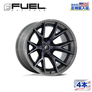 �yFUEL OFFROAD (�t���[�G���I�t���[�h) ���K�㗝�X�z20�C���`�z�C�[�� 4�{�Z�b�gFC402 CATALYST 20×9 8H 180 +1 CB124.2GLOSS BLACK BRUSHED DARK TINT(�O���X�u���b�N�u���b�V���h �_�[�N�e�B���g)�ėp/FC402BT20908801
