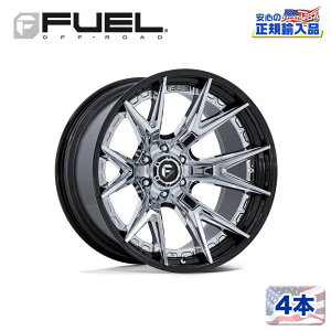【FUEL OFFROAD (フューエルオフロード) 正規代理店】22インチホイール 4本セットFC402 CATALYST 22×12 8H 170 -44 CB125.1CHROME W/ GLOSS BLACK LIP(クローム/グロスブラックリップ)汎用/FC402PB22128744N