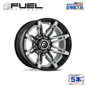 yFUEL OFFROAD (t[GIt[h) K㗝Xz22C`zC[ 5{ZbgFC401 BRAWL 22×12 6H 139.7 -44 CB106.1CHROME W/ GLOSS BLACK LIP(N[/OXubNbv)ėp/FC401PB22126844N