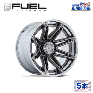 yFUEL OFFROAD (t[GIt[h) K㗝Xz22C`zC[ 5{ZbgFC401 BRAWL 22×10 8H 165.1 -18 CB125.1PLATINUM W/ CHROME LIP(v`i/N[bv)ėp/FC401AP22108018N