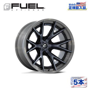 �yFUEL OFFROAD (�t���[�G���I�t���[�h) ���K�㗝�X�z22�C���`�z�C�[�� 5�{�Z�b�gFC402 CATALYST 22×10 8H 180 -18 CB124.2GLOSS BLACK BRUSHED DARK TINT(�O���X�u���b�N�u���b�V���h �_�[�N�e�B���g)�ėp/FC402BT221088