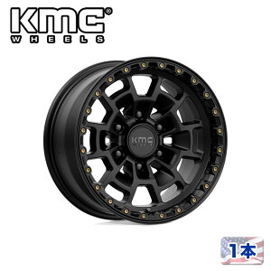 �yKMC�i�P�[�G���V�[�j���{�̔��㗝�X�z17�C���`�A���~�z�C�[�� 1�{�ėp KM718 SUMMIT SATIN BLACK17×8.5J 6H 139.7 ±0 CB106.1