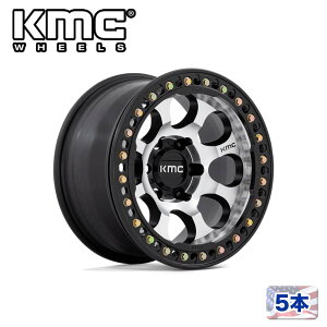 �yKMC�i�P�[�G���V�[�j���{�̔��㗝�X�z17�C���`�A���~�z�C�[�� 5�{�ėp KM237 RIOT BEADLOCK MACHINED FACE SATIN BLACK WINDOWS & RING17×8.5J 5H 127 ±0 CB71.5