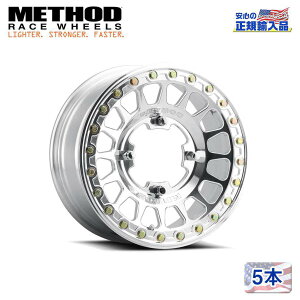 �yMethod Race Wheels(���\�b�h���[�X)���K�㗝�X�z15�C���`�A���~�z�C�[�� 5�{MR413 Beadlock �|���b�V��15X10 4H156 ±0 CB120 �ėp