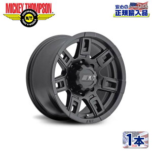 【MICKEY THOMPSON(ミッキートンプソン)日本総代理店】15インチアルミホイール 1本汎用 SIDEBITER II サテンブラック15×8J 5H 114.3 -22 CB86.99