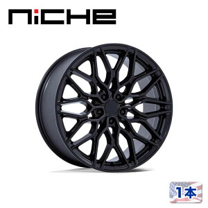 �yNICHE ���K�i�z20�C���` �A���~�z�C�[�� 1�{NC277 CALABRIA 5 20×9 5H 114.3 +35 CB72.56MATTE BLACK(�}�b�g�u���b�N)�ėp/NC277MX20901235