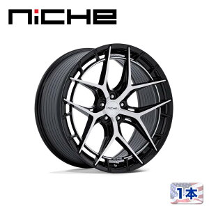 �yNICHE ���K�i�z22�C���` �A���~�z�C�[�� 1�{NC286 RIVIERA 22×9 5H 112 +20 CB72.56GLOSS BLACK W/ MACHINED FACE(�O���X�u���b�N/�}�V�[���h�t�F�C�X)�ėp/NC286BD22905620