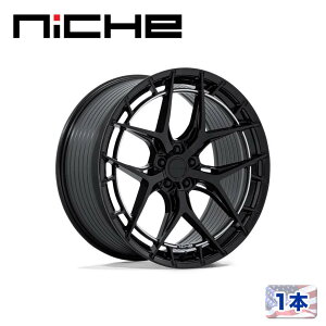 �yNICHE ���K�i�z20�C���` �A���~�z�C�[�� 1�{NC286 RIVIERA 20×10.5 5H 112 +38 CB72.56GLOSS BLACK(�O���X�u���b�N)�ėp/NC286BX20055638