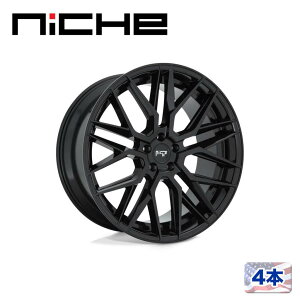 【NICHE(ニッチェ)日本総代理店】24インチアルミホイール 4本汎用 M224 GAMMA グロスブラック24×10J 5H 114.3 +35 CB72.56