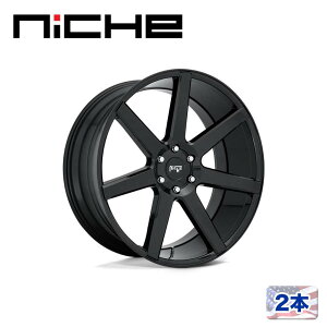 【NICHE(ニッチェ)日本総代理店】24インチアルミホイール 2本汎用 M230 FUTURE グロスブラック24×10J 6H 135 +30 CB87.1