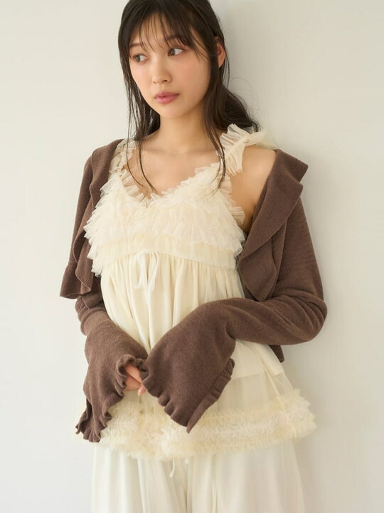 楽天市場】【SALE／30%OFF】チュールフリルキャミソール SNIDEL HOME  