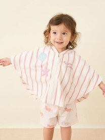 【SALE／30%OFF】【BABY】【UVカット】ストライプパイルポンチョ gelato pique ジェラートピケ トップス パーカー・フーディー ピンク【RBA_E】【送料無料】[Rakuten Fashion]