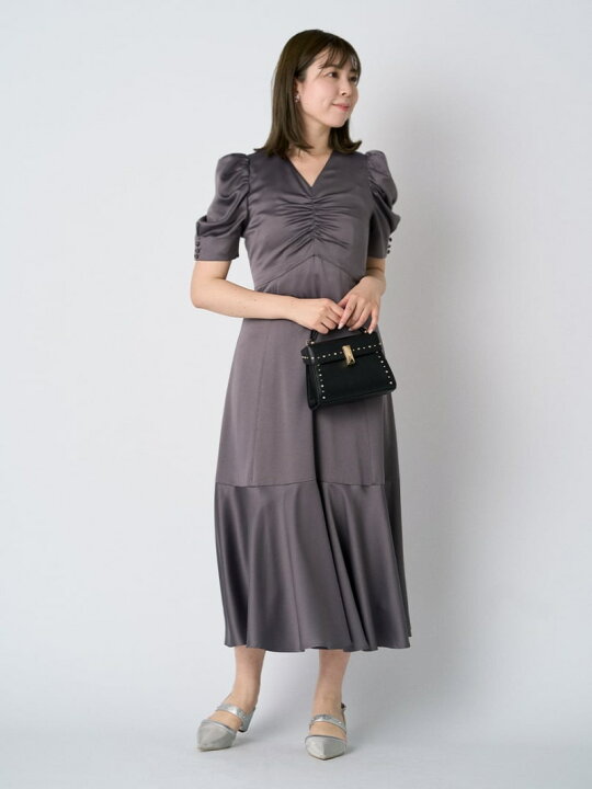 楽天市場】【SALE／30%OFF】Vネックサテンワンピース CELFORD セル 