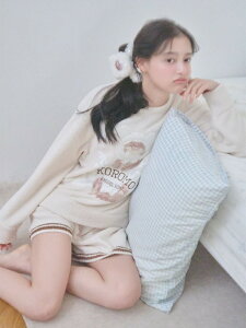 �yWEB����z�y�Z�b�g���i�z�yKOROMO�z�j�b�g�v���I�[�o�[&�j�b�g�V���[�g�p���cSET SNIDEL HOME �X�i�C�f���z�[�� �g�b�v�X �j�b�g �C�G���[�y���������z[Rakuten Fashion]