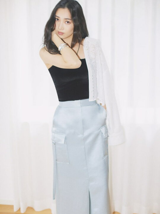 楽天市場】【SALE／40%OFF】サテンカーゴストレートスカート FRAY I.D  