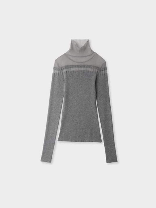 楽天市場】【SALE／50%OFF】washableシアーRIB切り替えニットTOPS 