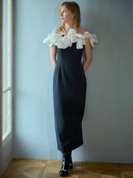 楽天市場】【HANAE MORI*CELFORDコラボ】 リボンロングドレス CELFORD 