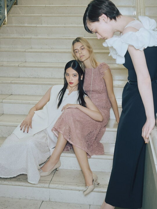 楽天市場】【HANAE MORI×CELFORDコラボ】 リボンロングドレス CELFORD  