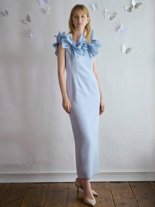 楽天市場】【HANAE MORI×CELFORDコラボ】 リボンロングドレス CELFORD  
