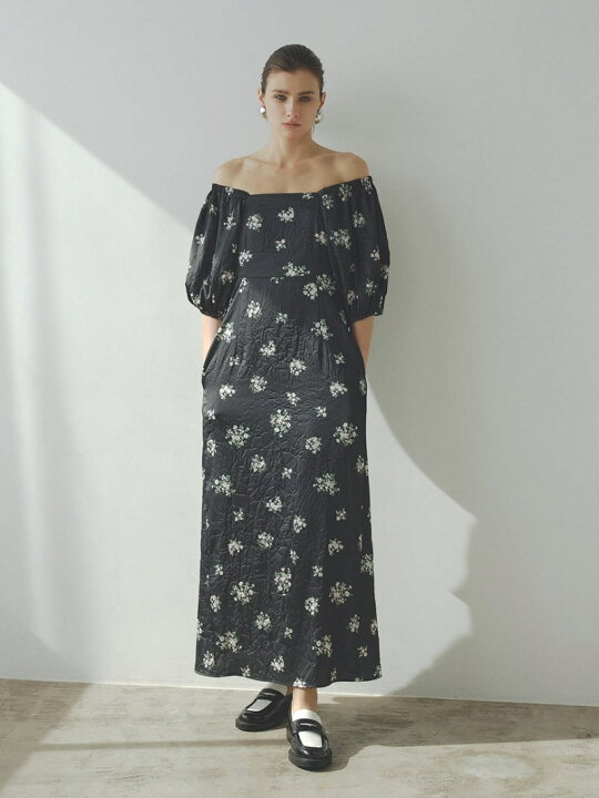 楽天市場】【SALE／50%OFF】フラワープリントオフショルダーワンピース 