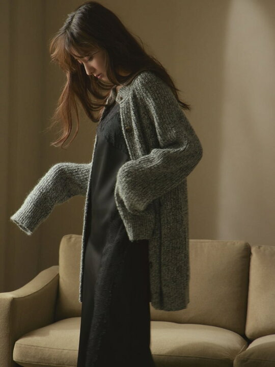 楽天市場】【SALE／50%OFF】ロングカーデ&ミニニットワンピセット FRAY  