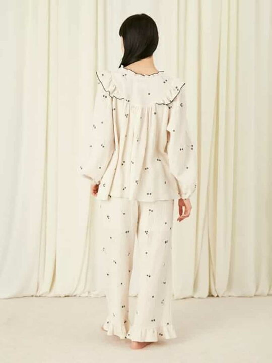 楽天市場】【SALE／30%OFF】ダブルガーゼ チェリープリントフリル 