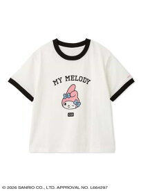クロップド丈リンガーTシャツ sanrio house サンリオ ハウス トップス カットソー・Tシャツ【送料無料】[Rakuten Fashion]