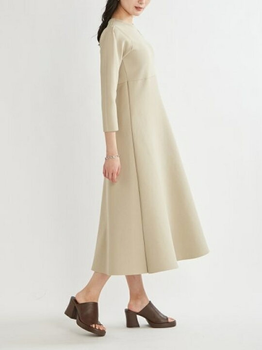 中古 Mila タックスリーブナローフレアワンピース 半袖ワンピース Owen