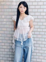 楽天市場】リリーブラウン Lily Brown フリル ブラウスの通販