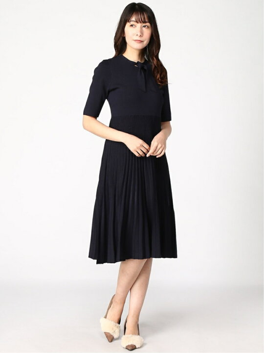 楽天市場】【SALE／45%OFF】ボウタイプリーツニットワンピース CELFORD  