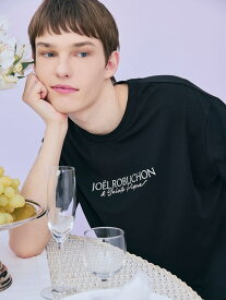 【SALE／30%OFF】【JOEL ROBUCHON】【HOMME】【持続冷感】ロゴプリントTシャツ gelato pique ジェラートピケ トップス カットソー・Tシャツ ブラック【RBA_E】【送料無料】[Rakuten Fashion]