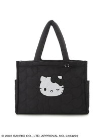 ハローキティ ハートキルティングトートバッグ sanrio house サンリオ ハウス バッグ その他のバッグ レッド ブラック【送料無料】[Rakuten Fashion]