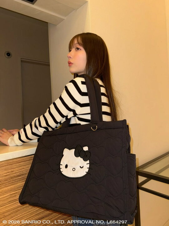 楽天市場】ハローキティ ハートキルティングトートバッグ sanrio house 