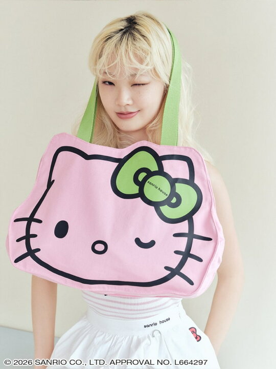 楽天市場】ハローキティ フェイストートバッグ sanrio house サンリオ 
