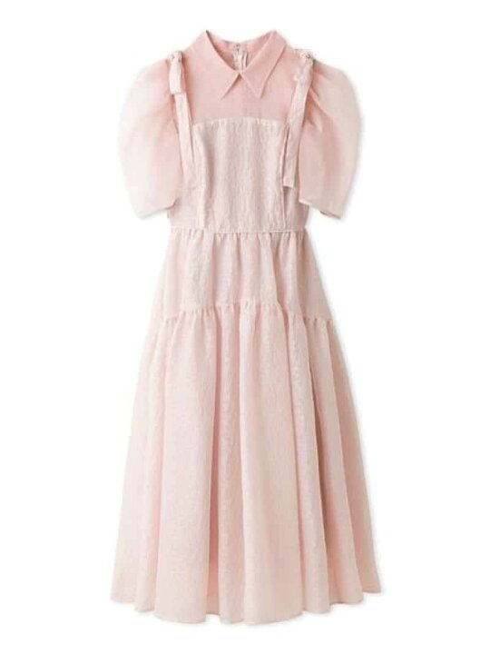楽天市場】【SALE／30%OFF】パフスリーブシアーシャツコンビドレス 