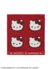 フェイス柄ハンドタオル sanrio house サンリオ ハウス ファッション雑貨 ハンカチ・ハンドタオル[Rakuten Fashion]