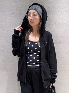 �yNIKE�zStudio Fleece Lightweight Women's Oversized Full-Zip Hoodie emmi �G�~ �g�b�v�X �p�[�J�[�E�t�[�f�B�[ �u���b�N�y���������z[Rakuten Fashion]