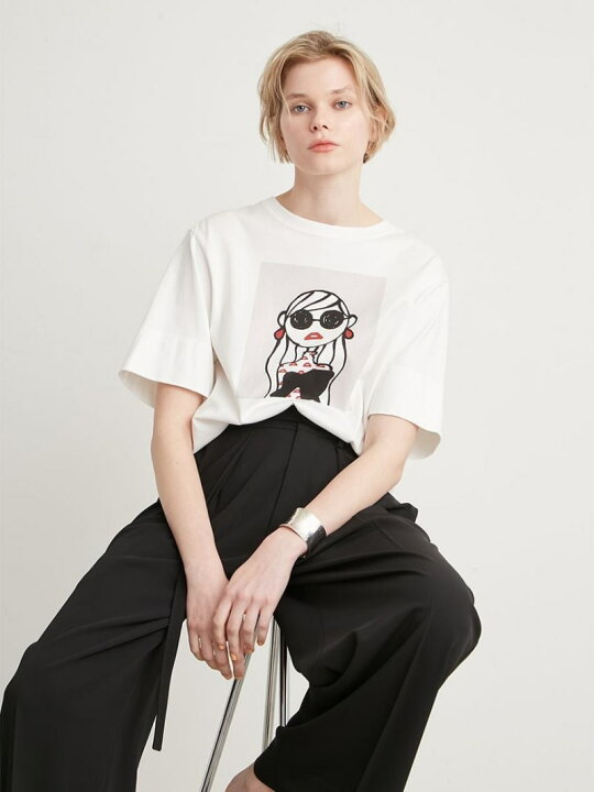 楽天市場】【DAICHI MIURA】JosieプリントTシャツ styling 