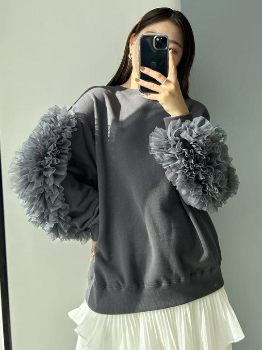 楽天市場】【SALE／50%OFF】フリルチュールデザインスウェットプル 