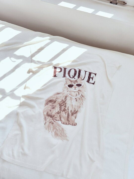 楽天市場】ファッションCATS&DOGSジャガードブランケット gelato pique 
