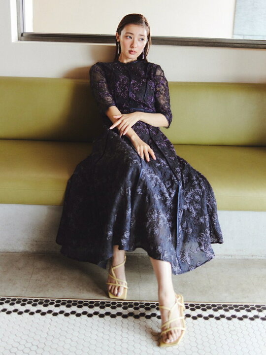 楽天市場】チュールレースラメ刺繍ドレス FRAY I.D フレイ アイディー  