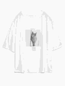 【SALE／30%OFF】CATプリントTシャツ SNIDEL HOME スナイデルホーム カットソー Tシャツ ホワイト ピンク【RBA_E】[Rakuten Fashion]