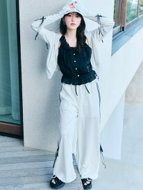 【LUMISHADE】UVラインパンツ SNIDEL スナイデル パンツ その他のパンツ ネイビー イエロー ホワイト【先行予約】*【送料無料】[Rakuten Fashion]