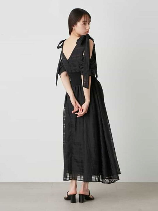 楽天市場】【SALE／40%OFF】リボンショルダーウエストリブワンピース 